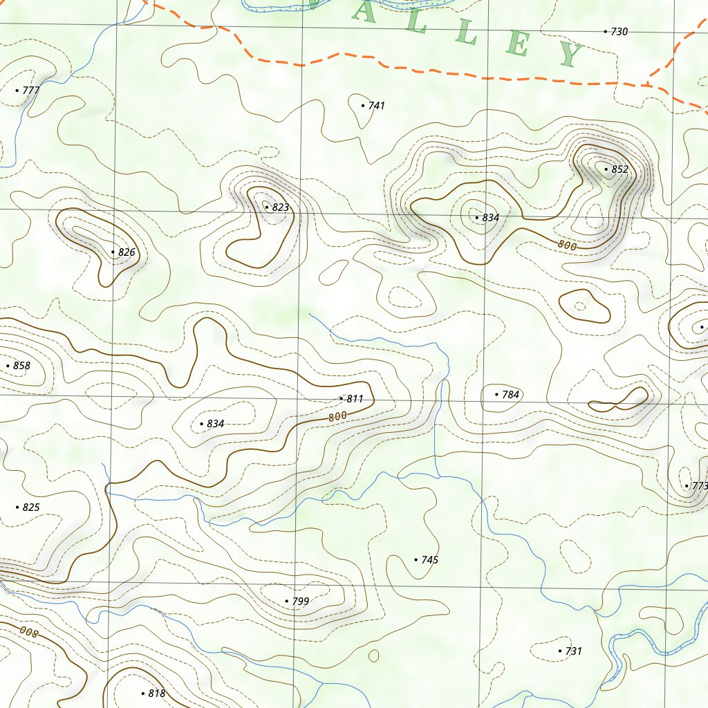 Map Showing Macdonnell Ranges West MacDonnell Ranges and the Larapinta Trail (Map 3: Alice Valley) by ...