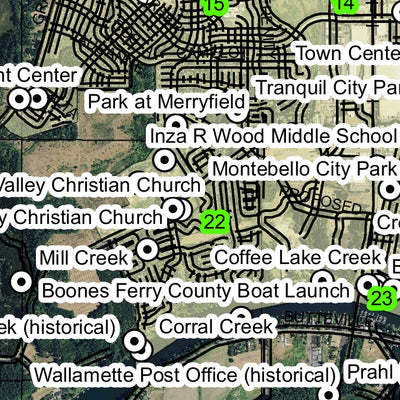 Wilsonville T3S R1W Township Map Preview 2