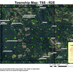 Big Green Mountain T8S R2E Township Map Preview 1