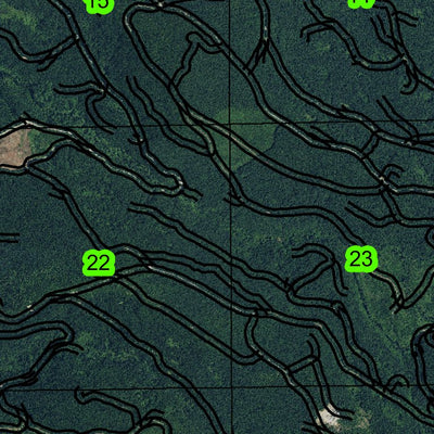 Big Green Mountain T8S R2E Township Map Preview 2