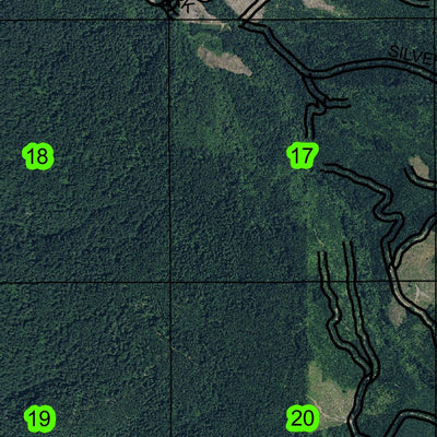 Big Green Mountain T8S R2E Township Map Preview 3