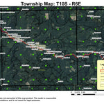 Idanha T10S R6E Township Map Preview 1