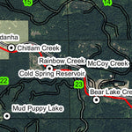 Idanha T10S R6E Township Map Preview 2