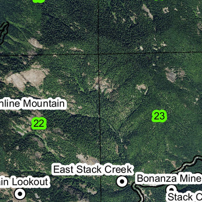 Silver King Mine T8S R4E Township Map Preview 2