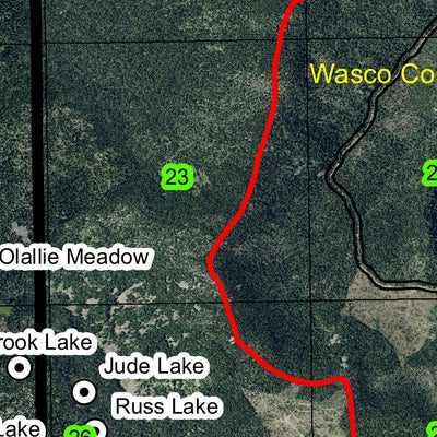 Olallie Meadow T8S R8.5E Township Map Preview 2