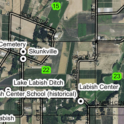 Brooks T6S R2W Township Map Preview 2