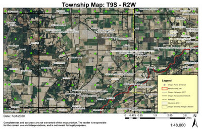 Cascade T9S R2W Township Map Preview 1