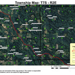 Crooked Finger Prairie T7S R2E Township Map Preview 1