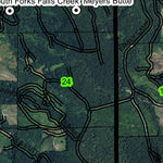 Crooked Finger Prairie T7S R2E Township Map Preview 2