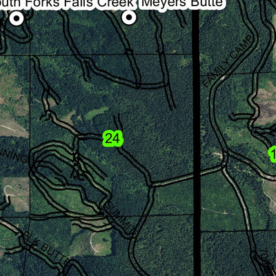 Crooked Finger Prairie T7S R2E Township Map Preview 2