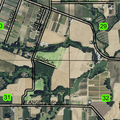 Woodburn T5S R1W Township Map Preview 3