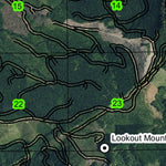 Lookout Mountain T8S R3E Township Map Preview 2