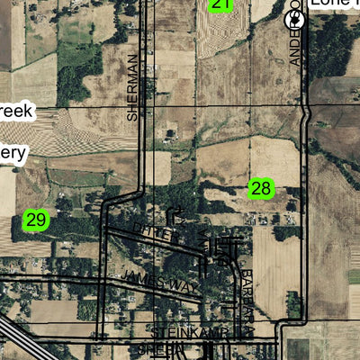 Map Sublimity Sublimity T8S R1W Township Map by Super See Services | Avenza Maps