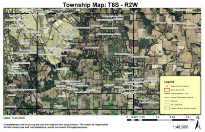 Turner T8S R2W Township Map Preview 1