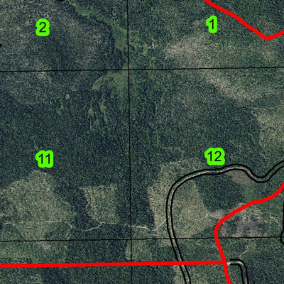 Fish Lake T8S R8E Township Map Preview 3