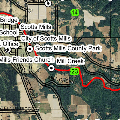 Scott Mills T6S R1E Township Map Preview 2