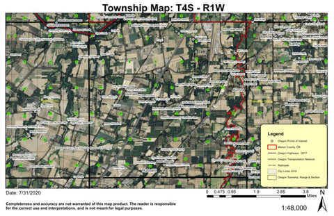 Aurora T4S R1W Township Map Preview 1