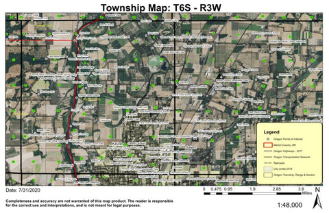 Salem T6S R3W Township Map Preview 1