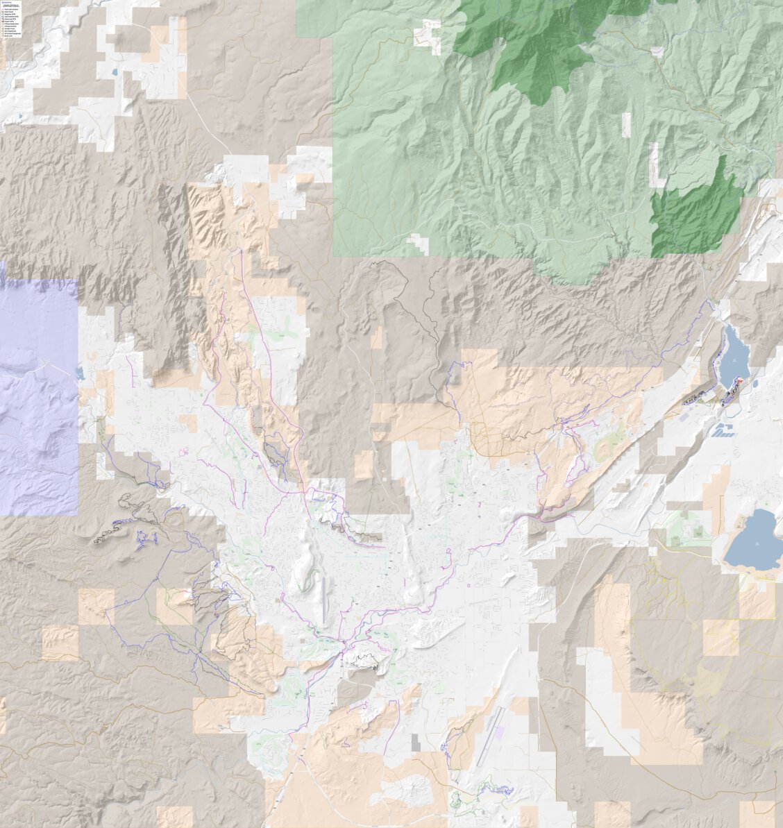 Saint George Utah Trails Map by Orbital View, Inc. | Avenza Maps