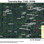 Cannibal Mountain T14S R10W Township Map Preview 1