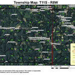 Cline Hill T11S R8W Township Map Preview 1