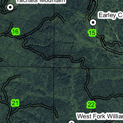 Yachats T14S R11W & R12W Township Map Preview 2