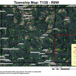 Fall Creek T13S R9W Township Map Preview 1