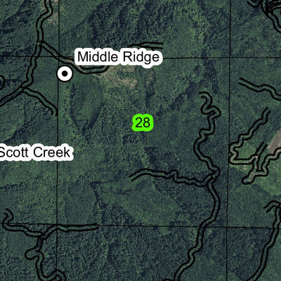 Fall Creek T13S R9W Township Map Preview 3