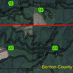 Easter Ridge T13S R8W Township Map Preview 2