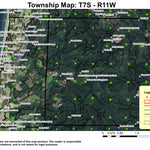 Lincoln City T7S R11W Township Map Preview 1