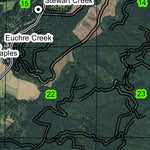 Little Eucre Mountain T9S R10W Township Map Preview 2