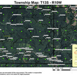 Tidewater T13S R10W Township Map Preview 1