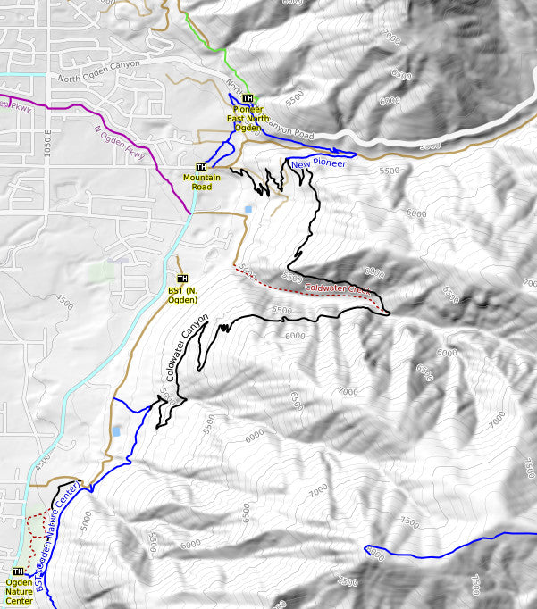 Recreation Area White Rock Bike Trail Map Ogden And Snowbasin Hike