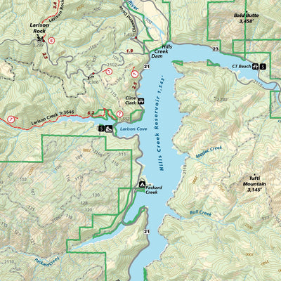 Oakridge, Oregon Trail Map Preview 2