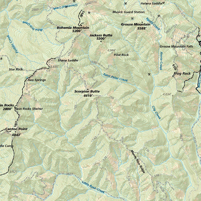 Oakridge, Oregon Trail Map Preview 3