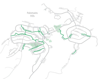 Palomares Hills Trail Map - Castro Valley - Hike California - Bike California Preview 1