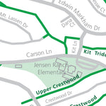 Palomares Hills Trail Map - Castro Valley - Hike California - Bike California Preview 3