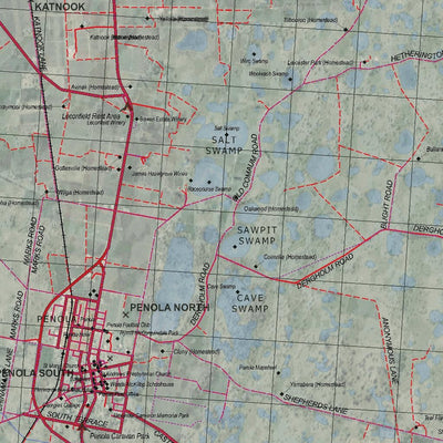 Getlost Map 7023 PENOLA Topographical Map V14 1:75,000 Preview 3