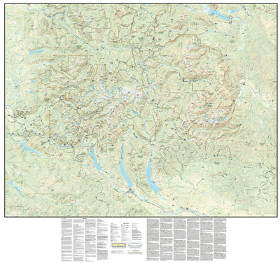 Alpine Lakes Wilderness, Washington Trail Map Preview 1