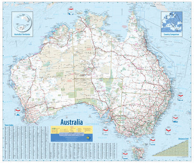 Australia Wall Map 3rd Edition Preview 1