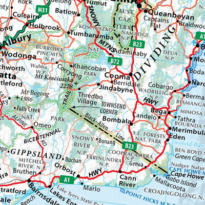 Australia Wall Map 3rd Edition Preview 3