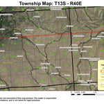 Cave Hollow T13S R40E Township Map Preview 1