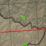 Cave Hollow T13S R40E Township Map Preview 3