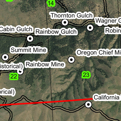 Spirit Hill T13S R42E Township Map Preview 2