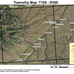 Cottonwood Creek T15S R38E Township Map Preview 1