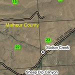 Cottonwood Creek T15S R38E Township Map Preview 2