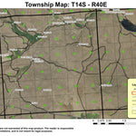Saddle Butte T14S R40E Township Map Preview 1