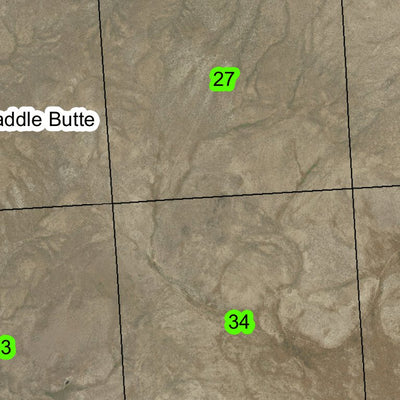 Saddle Butte T14S R40E Township Map Preview 3