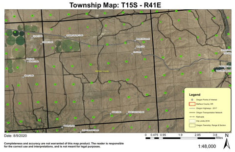 Brogan Hill T15S R41E Township Map Preview 1