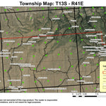 Malheur City T13S R41E Township Map Preview 1